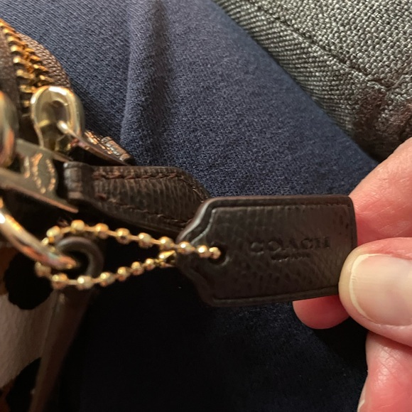 Coach Animal Print Crossbody Bag - Black, Brown, and Cream - Picture 9 of 10